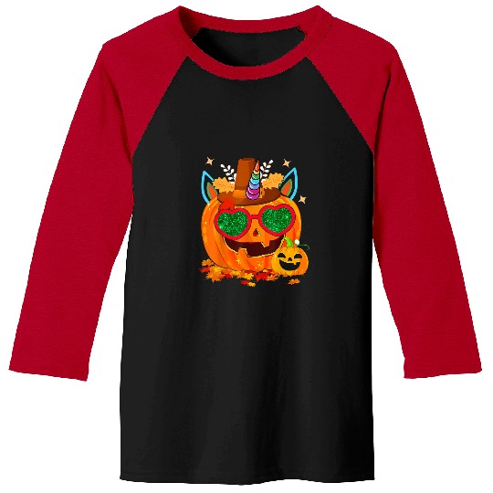 Unicorn Pet Thanksgiving Halloween Unicorn Pumpkin Sunglasses Hat Lover 114 Baseball Tees