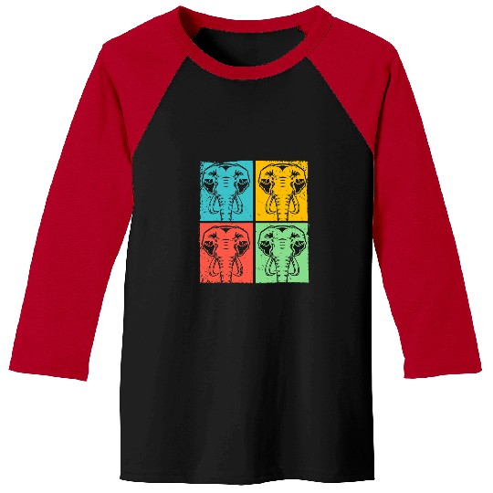 Elephant Mammal Pop Art Animal Baseball Tees