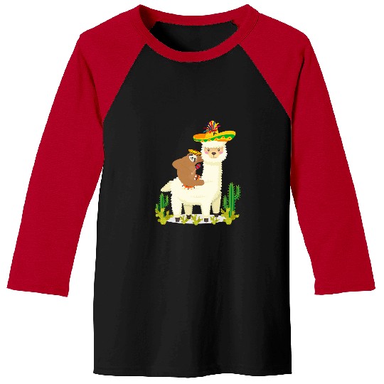Llama Pet Funny Mexican Llama Slot Cinco De Mayo Boys Men Women Baseball Tees
