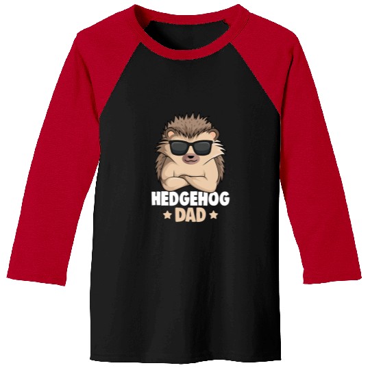 Hedgehog Pet Mens Hedgehogs Dad Baseball Tees