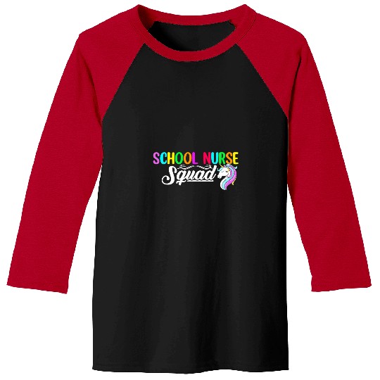Unicorn Pet School nurses Squad Unicorn Nursing CNA Health Care Clinic Baseball Tees