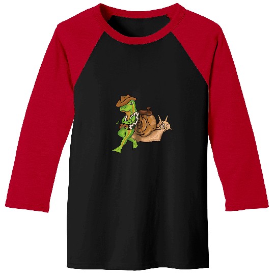 Frog Pet A Cowboys Frog and his rides Baseball Tees