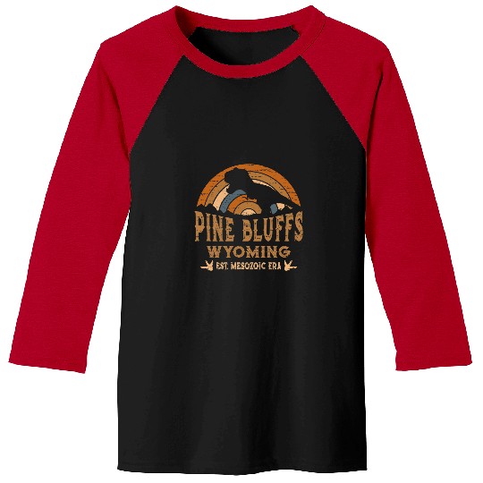 Dinosaur Pet Pine Bluffs Wyoming WY Dino Dinosaur Paleontology TRex Baseball Tees