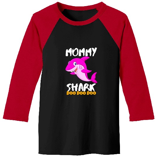 Shark Pet Mommy Shark Last Minute Hanukkah 7 Baseball Tees