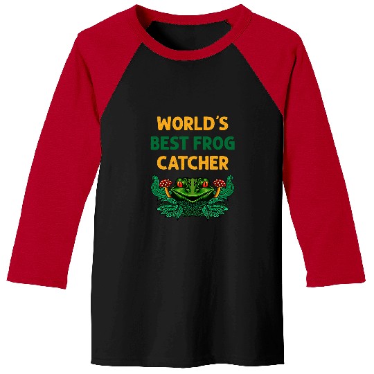 Frog Pet Worlds bests Frog Catcher Angry Toad Head for Fro Hunter Baseball Tees