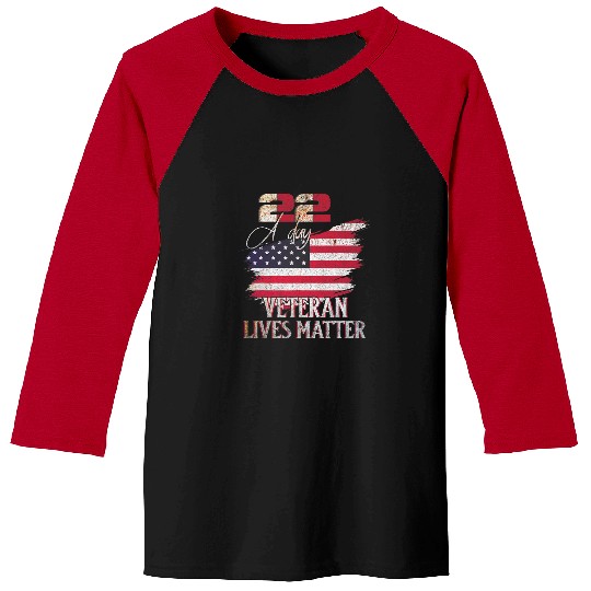 suicides Prevention 988 Ribbon Lives Matter suicides Awareness PTSD Veteran 22 Day 1 Baseball Tees