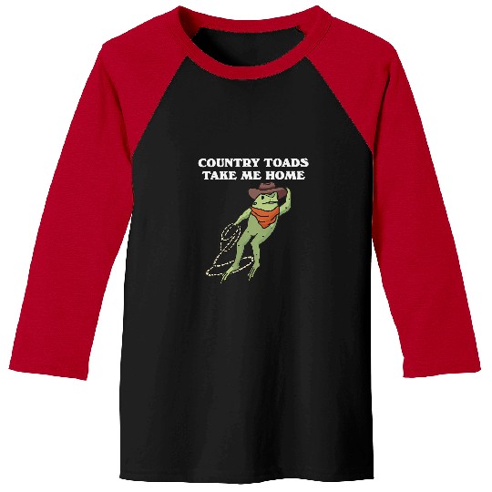 Frog Pet Country Toads Take Me homes Cowboy Cowgirls Frog Western Baseball Tees