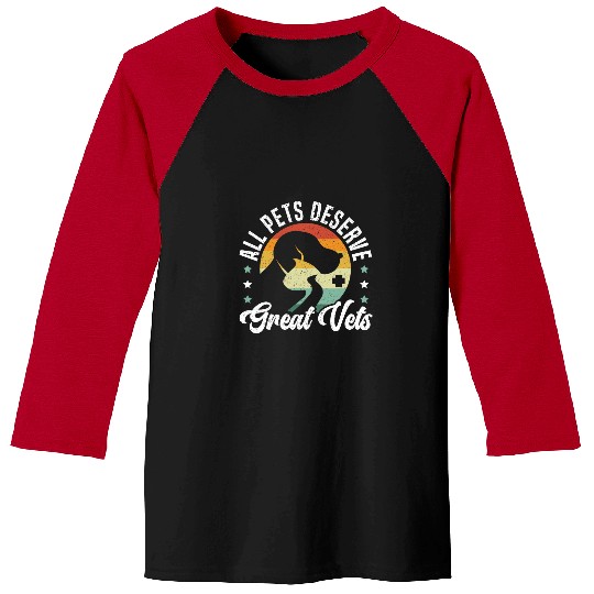 Animal Whisperer Veterinarian Animal Doctor Future Vet 24 Baseball Tees