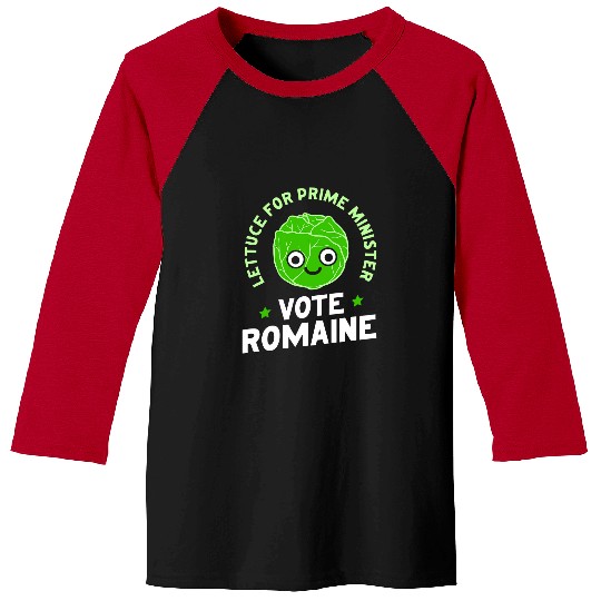 Vote Romaine Lettuce For Prime Minister Liz Truss Baseball Tees