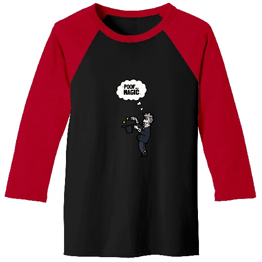 Magician Magic Mage Wizard Supernatural Witch Baseball Tees