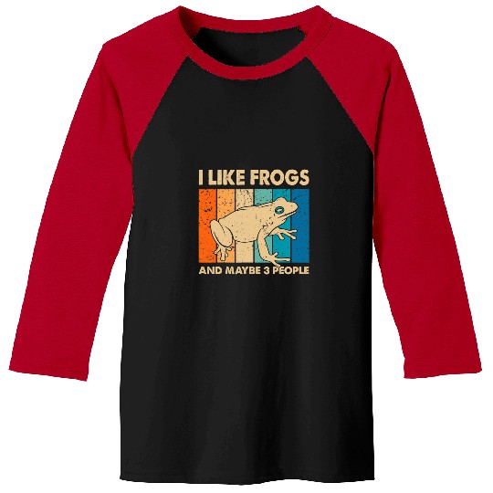 Frog Pet Amphibian Animals Cute Frog Design For Toad Lover Baseball Tees