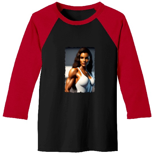 Beautiful Mediterranean Brunette 2My Fantasy Fitness Wife Baseball Tees