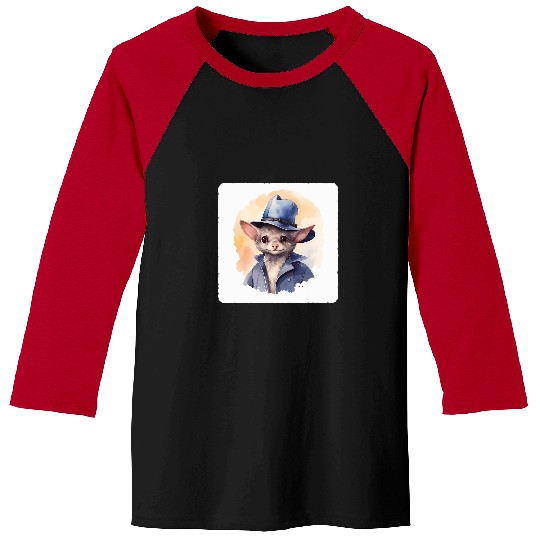 Bat With A Detective Hat  Bat Wearing Detective Hat Mystery Baseball Tees