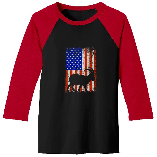 Goats Pet Presidents Day Happy Presidents Day Goats American Flag Baseball Tees