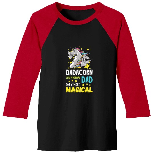 Unicorn Pet Funny Unicorn Daddy Unicorn Cute Pony Magical Dad Baseball Tees