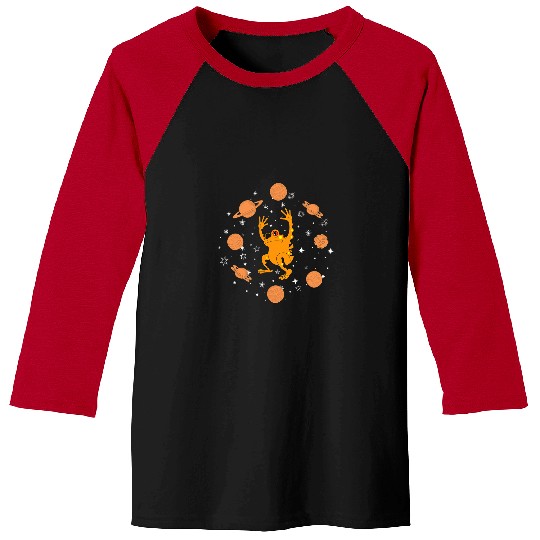Frog Pet Cute toad in space Baseball Tees