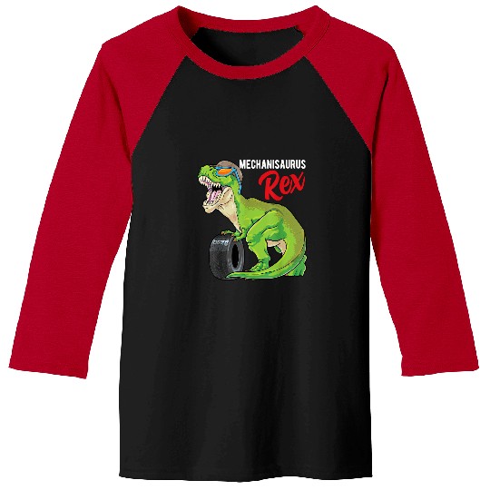 Dinosaur Pet Funny Horse Mechanisaurus rexs Mechanic Dinosaur T rexs Horsepower Torque 4 Baseball Tees