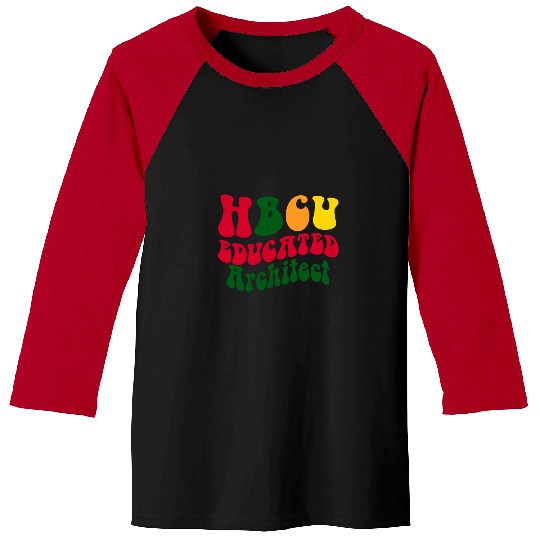 Architect Job HBCU Educated Architect Black college Alumni Apparel Retro Baseball Tees