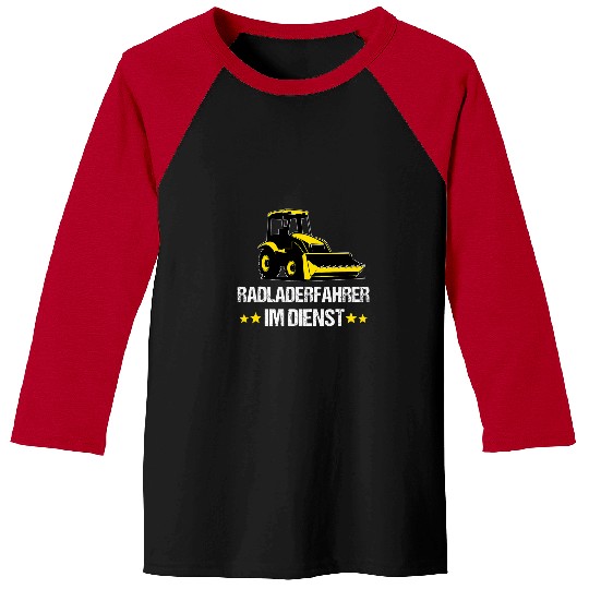 Bulldozer Fun Wheel Loader Construction Site Construction Worker Road Builder Baseball Tees