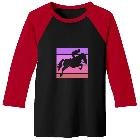 Horse Pet Equestrian Horse Girl Horseback Riding Pony Horseshoe Racing 21 Baseball Tees