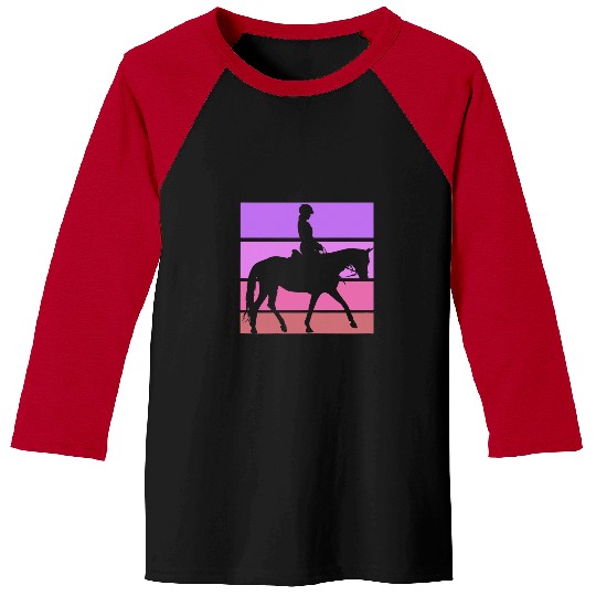 Horse Pet Equestrian Horse Girl Horseback Riding Pony Horseshoe Racing Baseball Tees