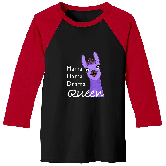 Llama Pet design mama llama drama queen Baseball Tees