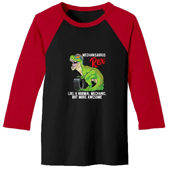 Dinosaur Pet Funny Horse Mechanisaurus rexs Mechanic Dinosaur T rexs Horsepower Torque Baseball Tees