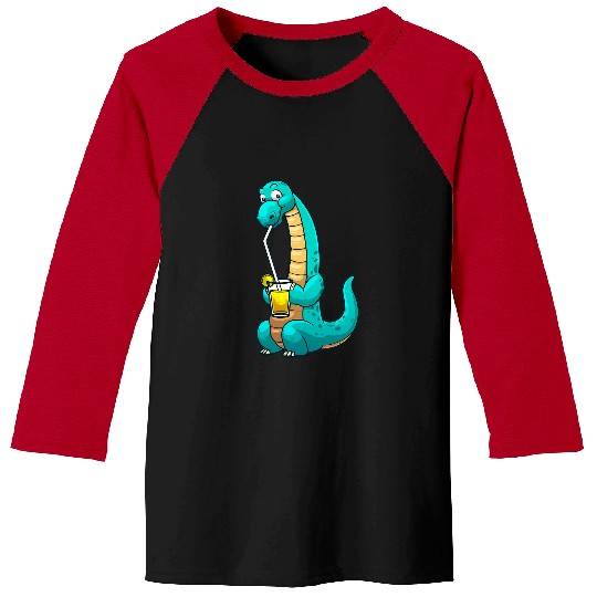 Dinosaur Pet Funny Lemonade For Men Women Lemon Juice Glass Brontosaurus Baseball Tees