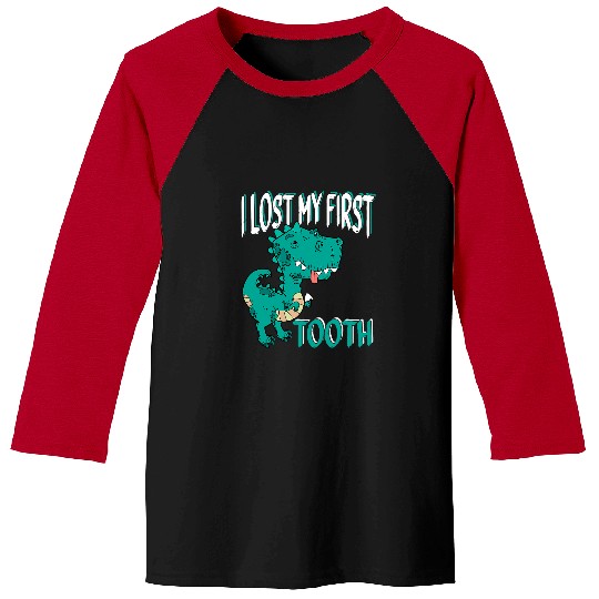 Dinosaur Pet Funny Tooth Fairy Gifts Kids T rexs I Lost My First Baseball Tees