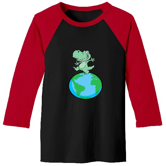 Dinosaur Pet Dinosau Earth Day Animal Save The Planet Enironmentalist Baseball Tees