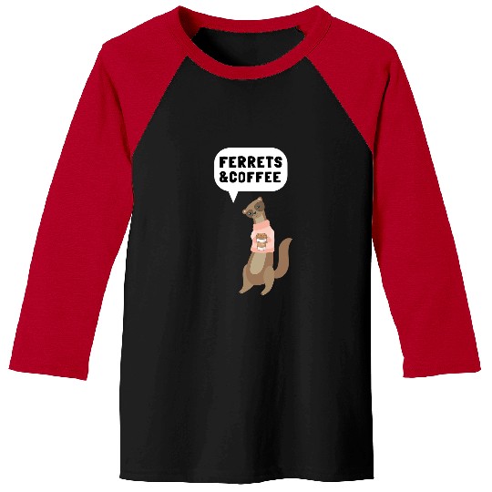 Ferret Pet Weasel Pet Rodent Animal Vateranian 49 Baseball Tees