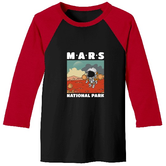 Astronaut Job Mars National Park Cute Little Space Future Astronaut Kids Baseball Tees