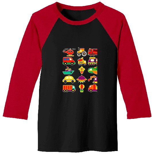 Tractor Fun driving Kids TractorBrigade Airplane Missile Boy Vehicles Baseball Tees