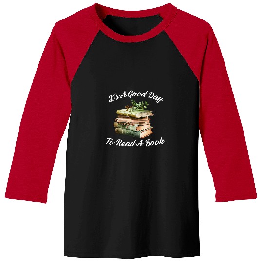 Book Fun Back to School Its a Good Day to Read a Book Teacher Kids Baseball Tees