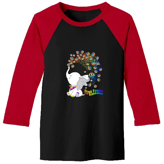 Elephant Mammal Treat People With KIndness Baseball Tees