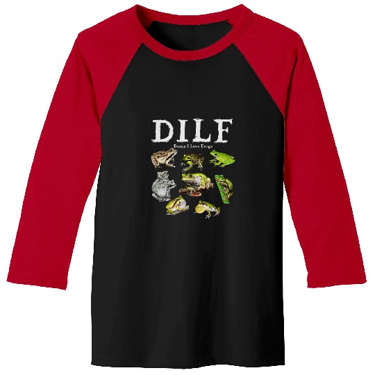 Frog Pet DILF Damn I Love Frogs Funny Frog Lover Baseball Tees