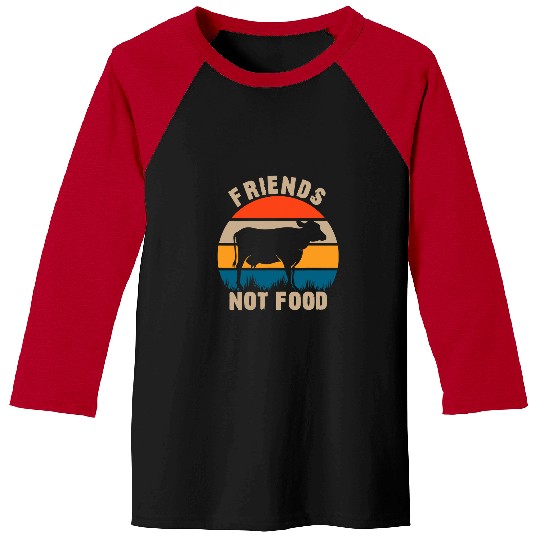 Cow Pet Friends Not Food Cow Vegan Vegetarian 185 Heifer Daisy Cattle Baseball Tees