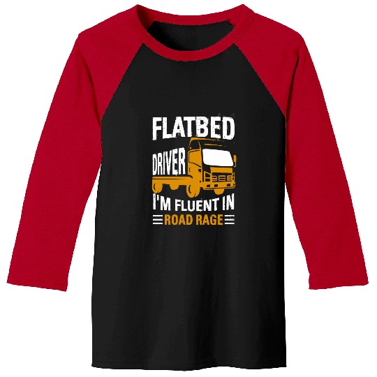 Trucking Flatbedder Cargo Vehicle Flatbed Truck Driver 211 Baseball Tees