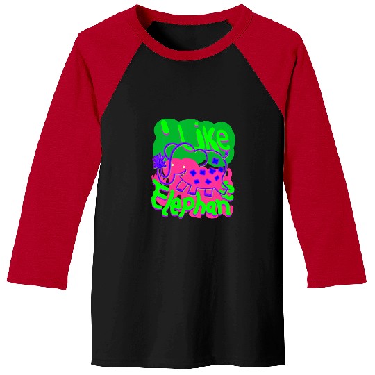 Elephant Mammal Kids Elephants Dinosaur Animal Kingdom Nature Children Baseball Tees