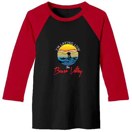 Beaver Pet Im Laying Low In Beaver Valley Funny Mens Outdoors Hiking Baseball Tees