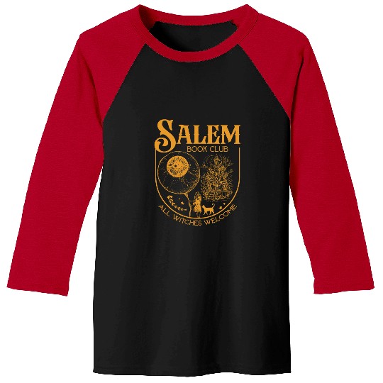 Book Fun Salem Book Club Bookish library for book nerds bookworms Baseball Tees