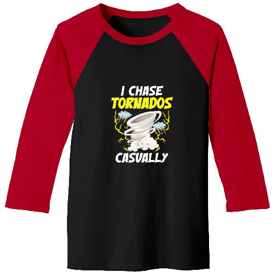 Storm Chasing Lightning Thunder Weather Hurricane Tornado 22 Baseball Tees