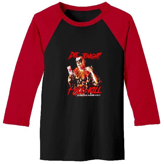 Killer klowns of Horror Halloween Baseball Tees