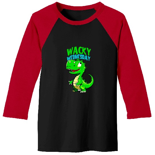Dinosaur Pet Wacky Wednesday Dinosaur Fun Cute Baseball Tees