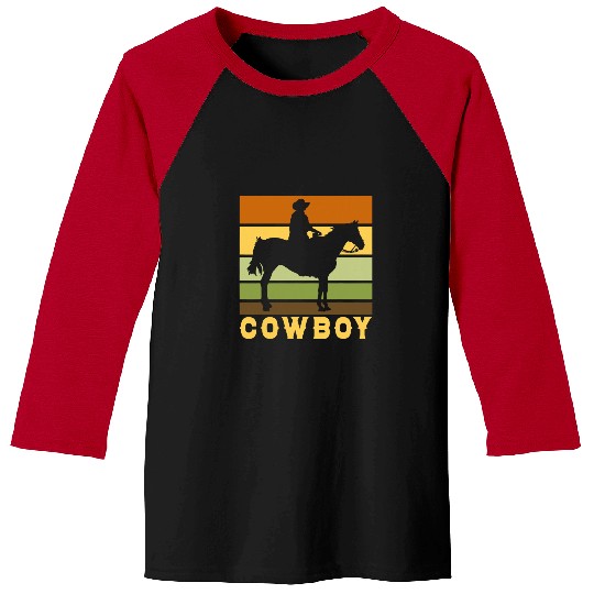 Horse Pet Cowboy Yeehaw Bull Riding Texas Funny Western Baseball Tees