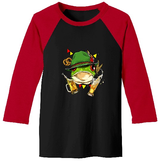 Frog Pet Beer Frog Germany Oktoberfest Party Beer Fest German Frog Lover Baseball Tees