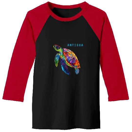 Turtle Pet Antigua Barbuda Sea Turtle Scuba Diving Beach Travel Vintage 4 Baseball Tees