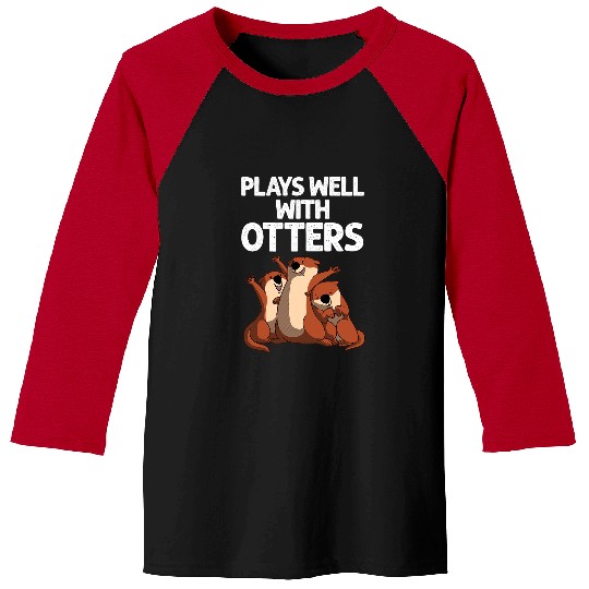 Otter Pet Design For Men Women Sea Otter Wild Pet Mammal Baseball Tees