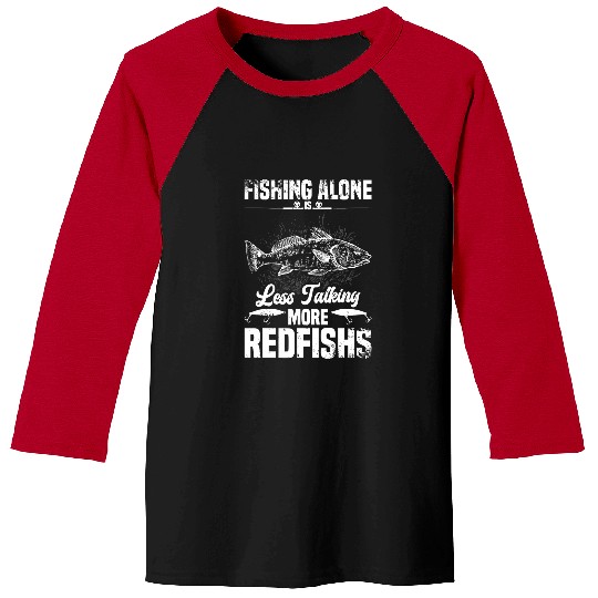 Fishing Fun Redfish Fisher Spot Rod Lure Accessories Redfish Fishing Baseball Tees