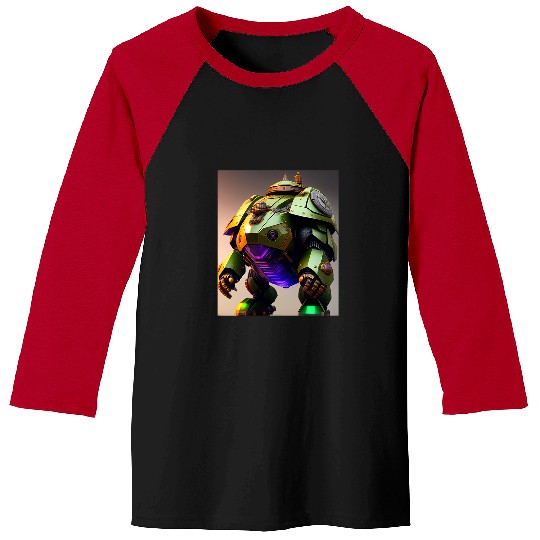 Turtle Pet Armored Turtle Behemoth Gigantic Robot Futuristic Robot Art Baseball Tees